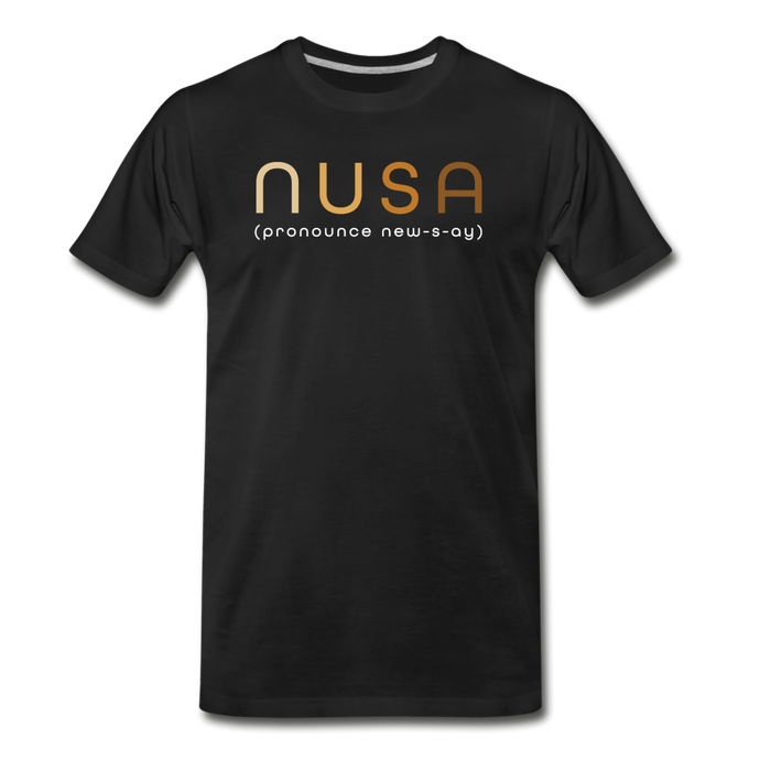 NUSA/The Brown Effect - Black Men's Premium T-Shirt - black